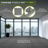 Exercise Puzzle Mat 1/2-in, Grey, 144 Sq Ft - 36 Tiles