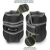 Adjustable Ankle Weights 5 lb, Set of 2, Gray