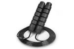 Speed Jump Rope with Foam Handles, Black