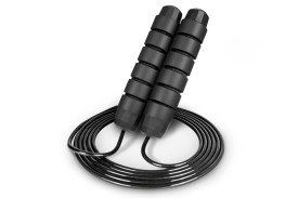 Speed Jump Rope with Foam Handles, Black