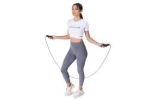 Speed Jump Rope with Foam Handles, Black