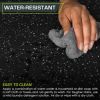 Rubber Top Exercise Puzzle Mat 1/2-in, Grey, 24 Sq Ft - 6 Tiles