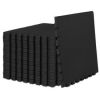 Exercise Puzzle Mat 3/4-in, Black, 96 Sq Ft - 24 Tiles
