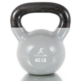 Vinyl Coated Iron Kettlebell, 40lb