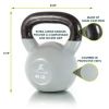 Vinyl Coated Iron Kettlebell, 40lb
