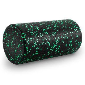 High Density Speckled Foam Roller 12x6-in, Black/Green