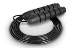 Speed Jump Rope with Foam Handles, Black