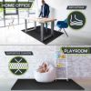 Exercise Puzzle Mat 1-in, Black, 24 Sq Ft - 6 Tiles