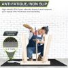 Rubber Top Exercise Puzzle Mat 3/4-in, Grey, 24 Sq Ft - 6 Tiles
