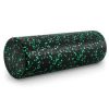 High Density Speckled Foam Roller 18x6-in, Black/Green
