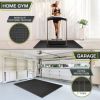 Exercise Puzzle Mat 1-in, Black, 24 Sq Ft - 6 Tiles