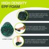 High Density Speckled Foam Roller 12x6-in, Black/Green