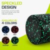 High Density Speckled Foam Roller 18x6-in, Black/Green