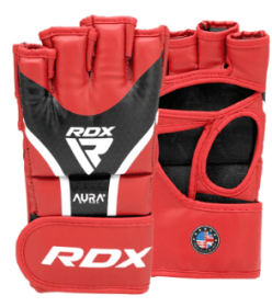 GRAPPLING GLOVES AURA PLUS T 17 RED/BLACK (size: S)