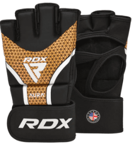 GRAPPLING GLOVES AURA PLUS T 17 BLACK GOLDEN (size: S)