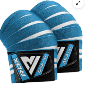 GYM KNEE WRAPS K4 (Color: sky blue)