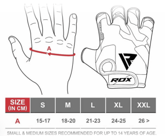 GYM TRAINING GLOVES T2 HALF RED (size: L)