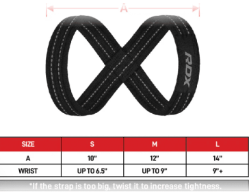 GYM LIFTING COTTON 8 STRAPS WHITE (size: S)