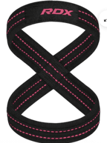 GYM LIFTING COTTON 8 STRAPS PINK (size: M)