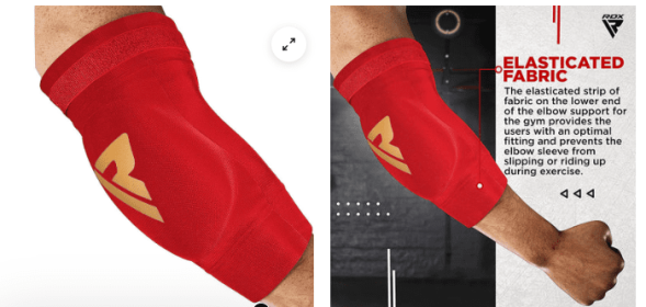 HOSIERY ELBOW FOAM RED (size: M)