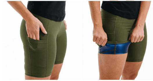 SWEAT WOMEN'S SHORTS W1 ARMY GREEN (size: M)