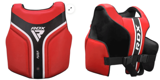 CHEST GUARD AURA PLUS T 17 (Color: RED/BLACK)