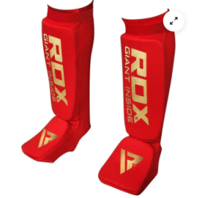 HOSIERY SHIN INSTEP FOAM RED (size: M)